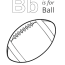 b is for ball coloring page 01 free b