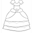 princess dresses coloring pages free