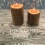 real tree diy candle holders