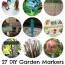 27 diy garden markers housing a forest