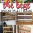 diy wood pallet ideas over 20