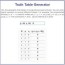 truth table generator logic gates