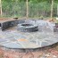 how to build a circular fire pit step