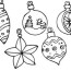 christmas ornaments coloring page all