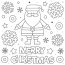 santa claus coloring pages for kids