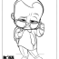 free printable boss baby coloring page
