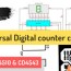 universal digital counter circuit using