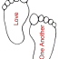 coloring pages of footprint clipart