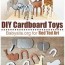 easy cardboard animal toys red ted
