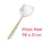 aluminum pizza peel paddle with wooden