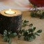 how to make rustic candle holders in