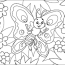 cartoon butterfly coloring page free