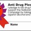 kidprintables com anti drug pledge cards