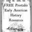 early american history printable