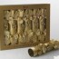 very gold christmas crackers from