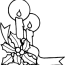 christmas coloring pages candle clipart