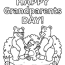 happy grandparents day 3 coloring page