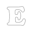 free letter e coloring page