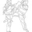taekwondo combat sport coloring pages