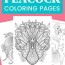 free printable peacock coloring pages