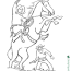 cowboy western horse coloring pages