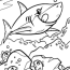 great coloring page shark sharks