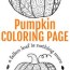pumpkin coloring page printable