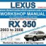 lexus rx 350 service repair workshop manual