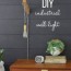 make a simple wooden diy wall light for 25