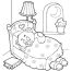 nighty night teddybear coloring pages