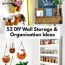 52 wall storage organization ideas