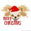 illustration dog chihuahua merry
