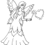 magical fairy coloring page free