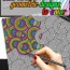 anti stress geometric designs to color