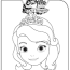 disney sofia the first coloring page