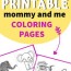 mommy and me printable coloring pages