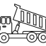 printable dump truck for kids coloring