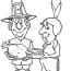 pilgrim and indian coloring pages