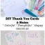 diy thank you cards notes how to
