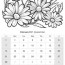 calendar for new year 2021 coloring