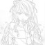 kawaii anime girl coloring page mimi