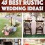 rustic wedding ideas cute diy projects
