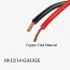 stranded copper clad power wire black