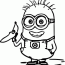 minion coloring pages for kids clip