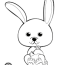 cute bunny coloring pages simple