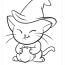 halloween cat coloring pages free