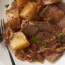 slow cooker beef roast with onions and