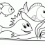 simple fish coloring page png images