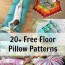 20 free floor pillow patterns so sew