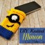 diy knitted minion cell phone cover